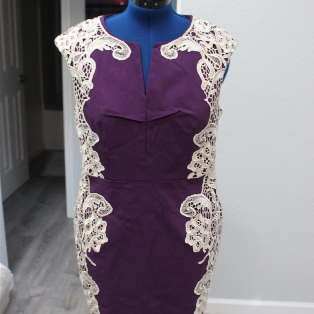 Purple Lace Dress | London Dress Company